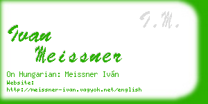 ivan meissner business card